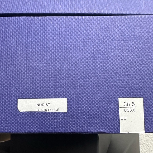 Stuart Weitzman Nudist Stiletto sandal in Black Noir Size 8 - Picture 5 of 5